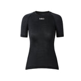 Women's Merino Wool Short Sleeve Base Layer B310-Black