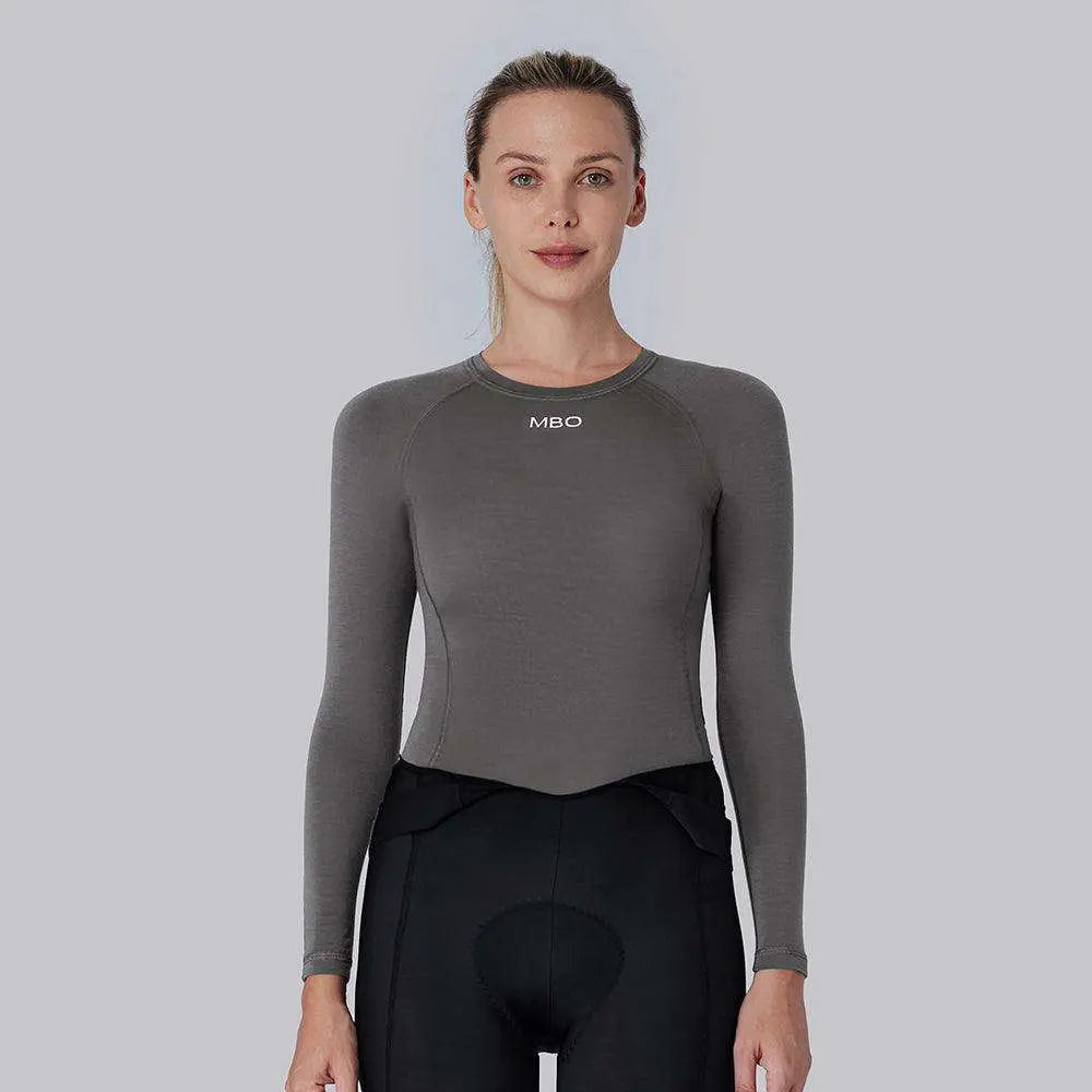 Women's Merino Wool Long Sleeve crew neck Base Layer B350 MBO