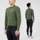 Seth Men's  All Road LS Jersey-Pickle Green