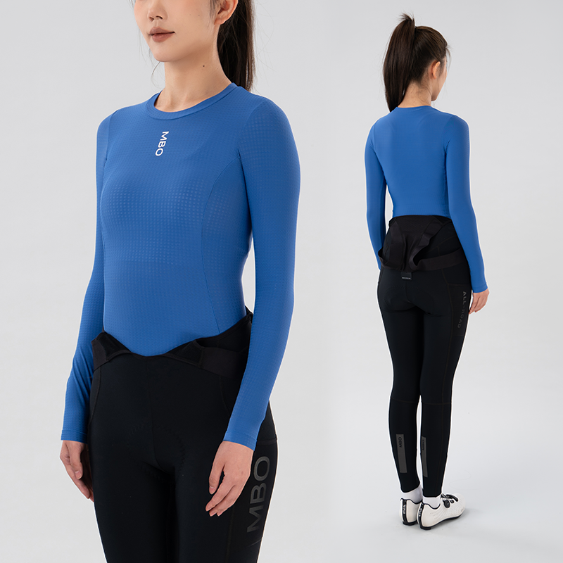Miles II Women's Thermal Long Sleeve Base Layer-Blue