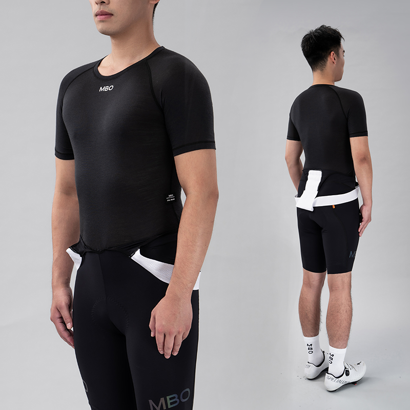 Parana Men's Merino Wool Short Sleeve Base Layer -Black