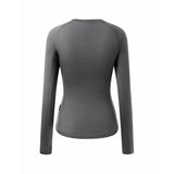 Women's Merino Wool Long Sleeve crew neck Base Layer B350