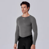 Langarm-Baselayer aus Merinowolle für Herren B340-Schwarz