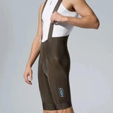 Men's All- Purpose Bib Shorts T100 - Oak Barrel Brown