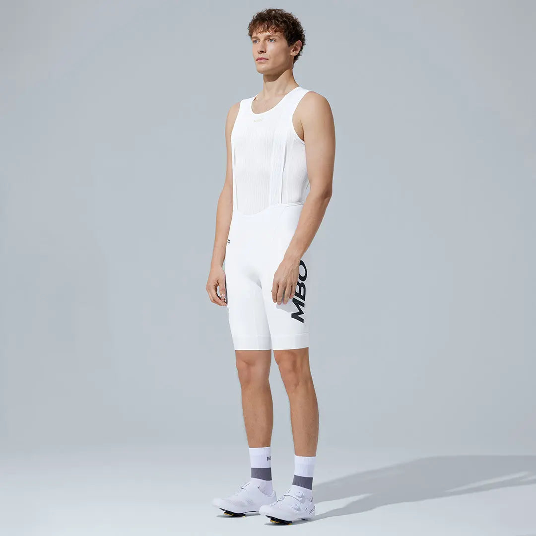 Culote corto con tirantes Frontier Pro para hombre T305 - Blanco puro