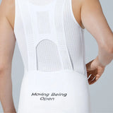 Culote corto con tirantes Frontier Pro para hombre T305 - Blanco puro