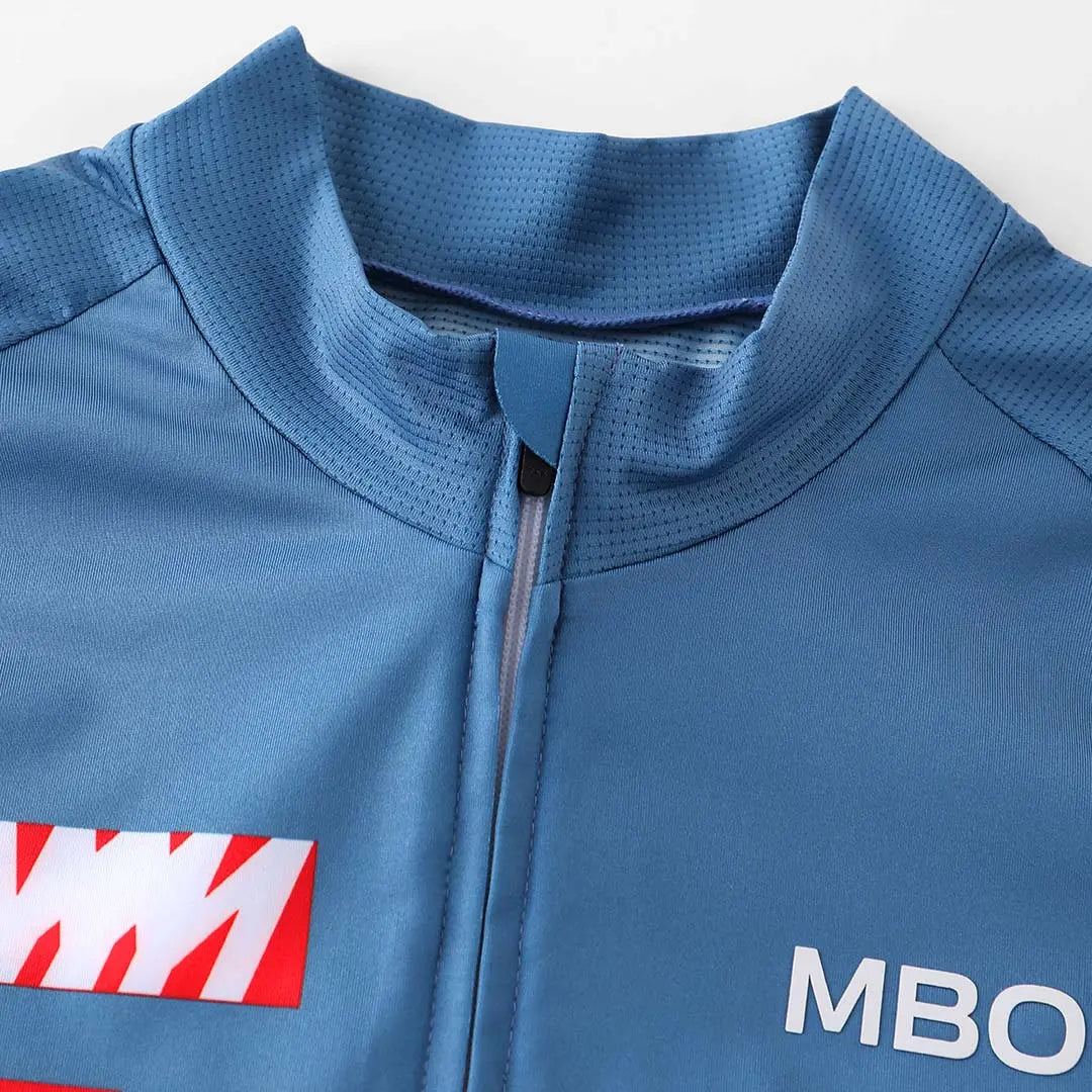 Men's Frontier Pro Cycling Jersey SC301 Aero Signal - Letter Blue MBO