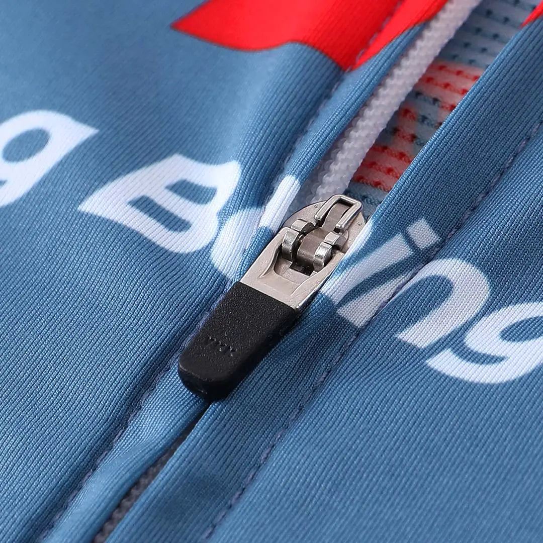 Men's Frontier Pro Cycling Jersey SC301 Aero Signal - Letter Blue MBO