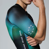 Men's Frontier Pro Cycling Jersey SC301 Aero Signal - Speed Blue MBO