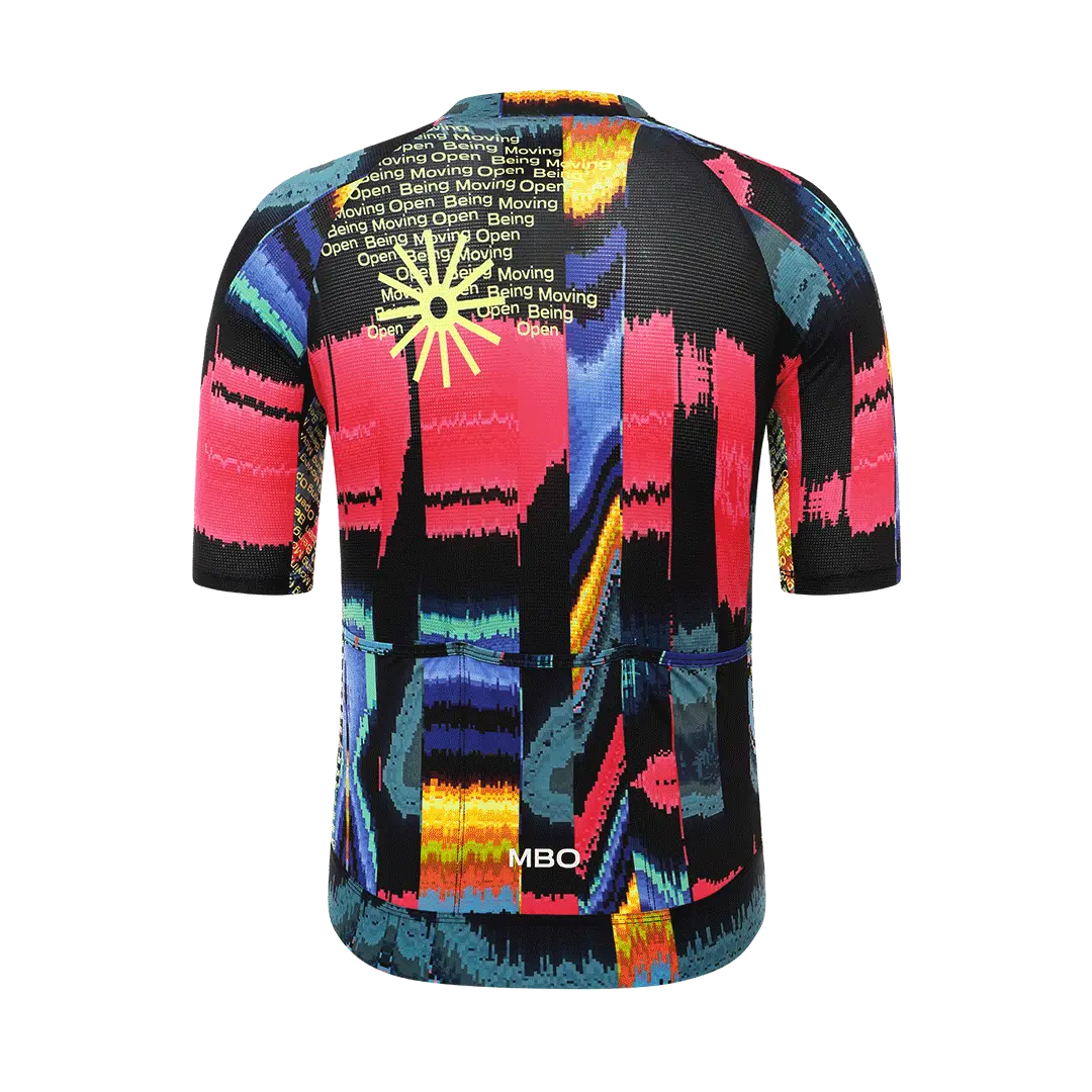 Men's Frontier Pro Cycling Jersey SC301 - Glitch Black