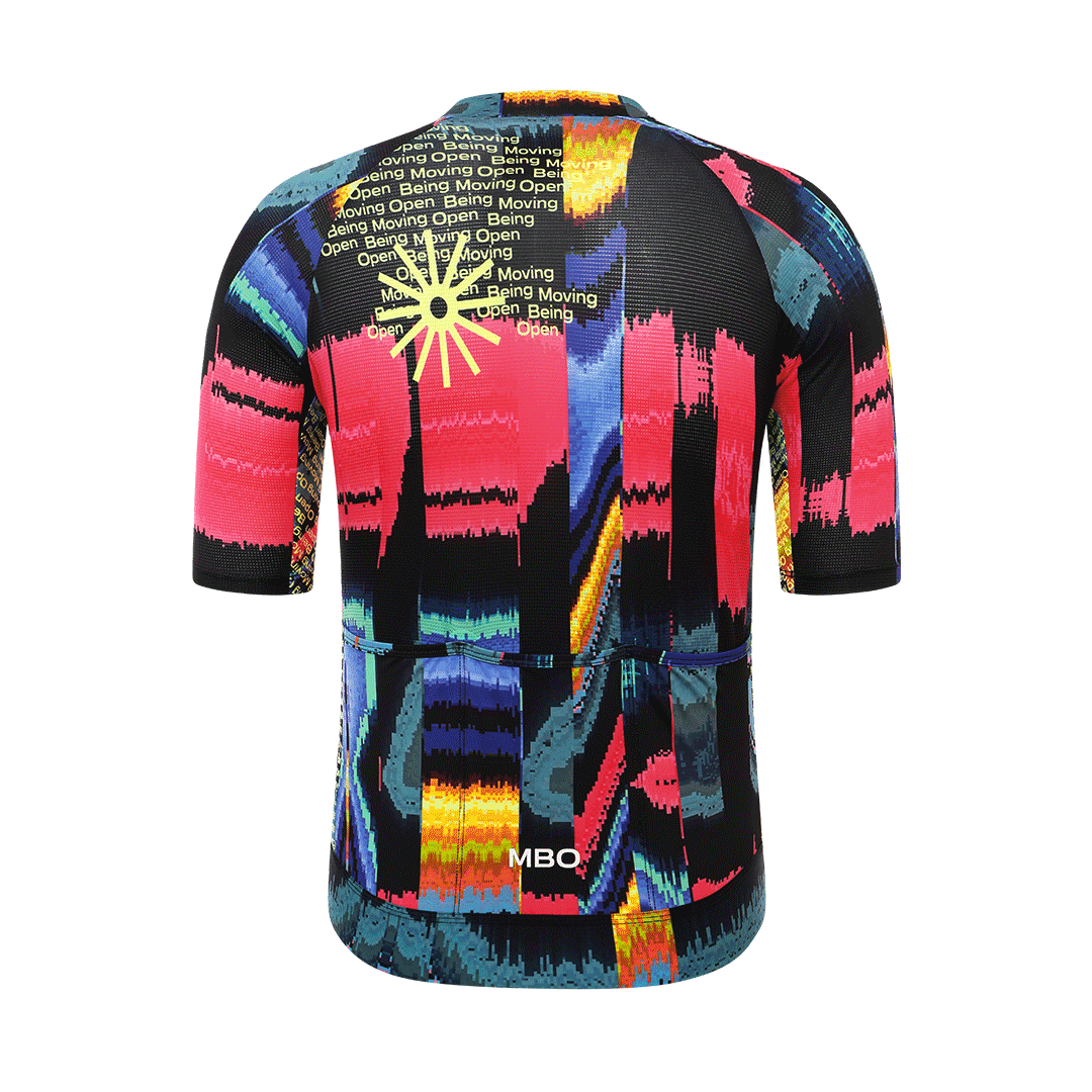 Men's Frontier Pro Cycling Jersey SC301 - Glitch Black