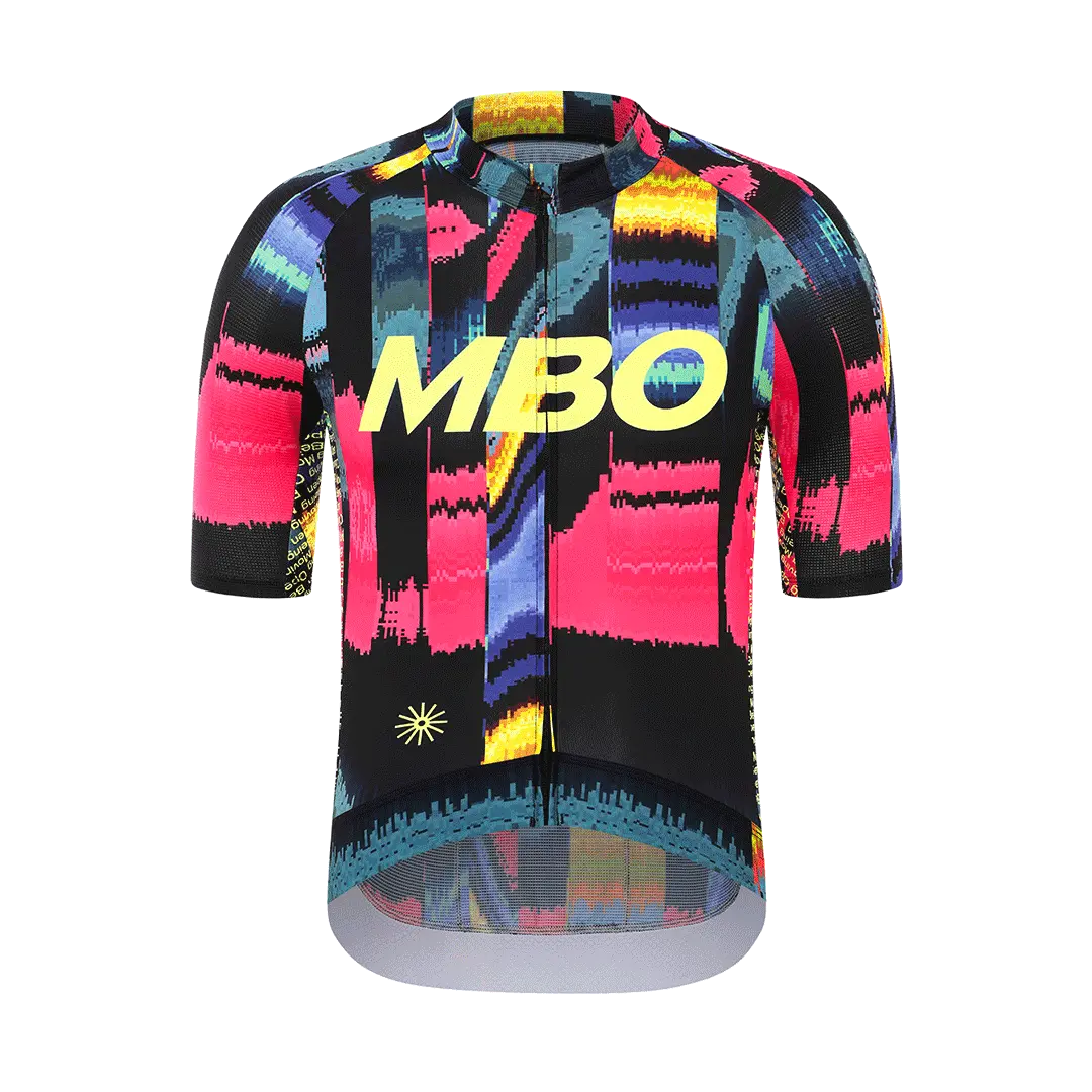 Men's Frontier Pro Cycling Jersey SC301 - Glitch Black MBO