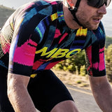 Men's Frontier Pro Cycling Jersey SC301 - Glitch Black MBO