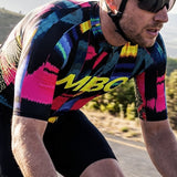 Men's Frontier Pro Cycling Jersey SC301 - Glitch Black MBO