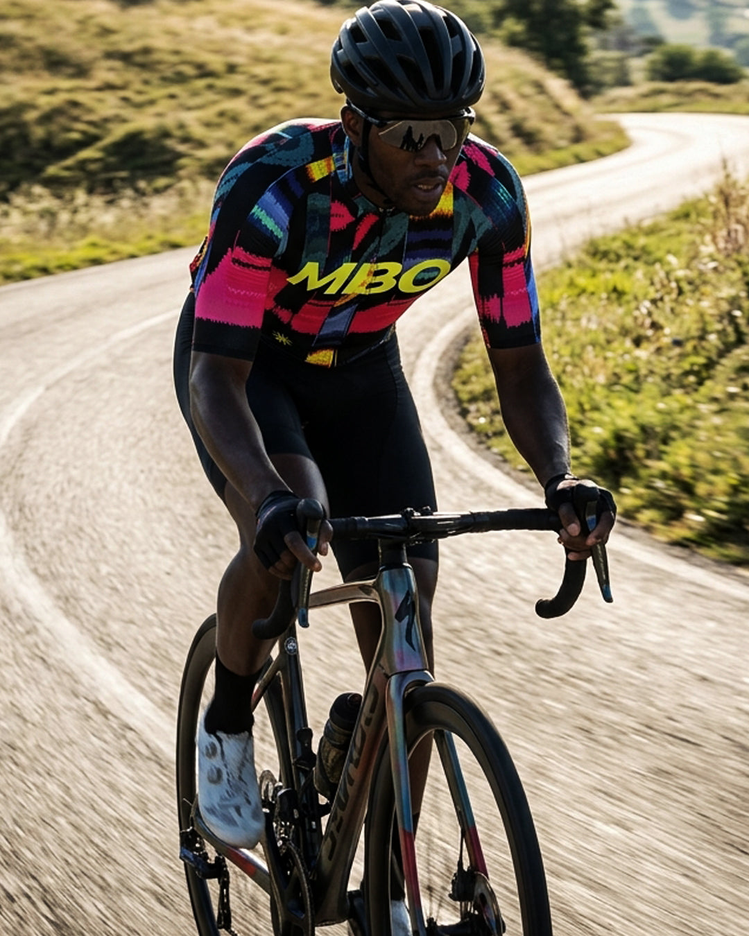 Men's Frontier Pro Cycling Jersey SC301 - Glitch Black MBO