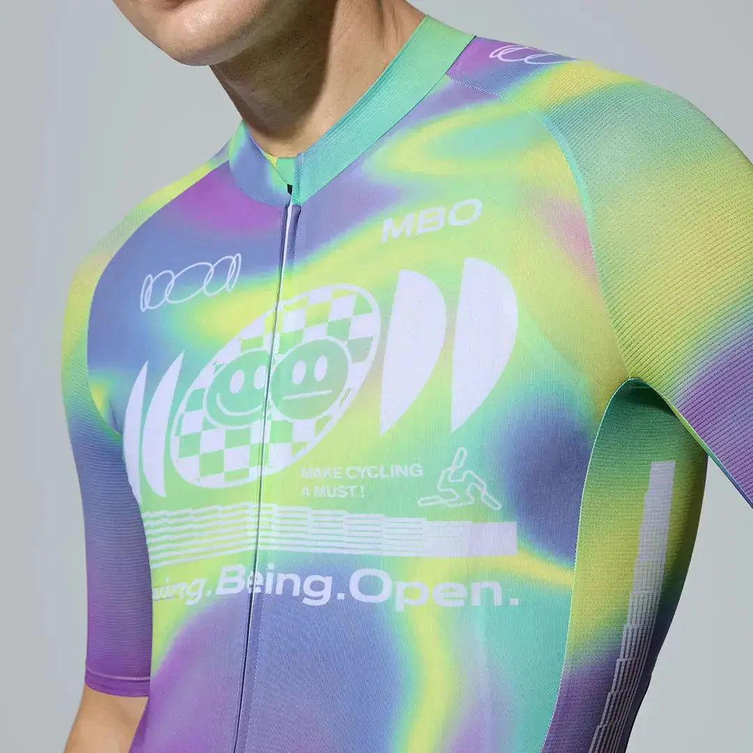 Men's Frontier Pro Cycling Jersey SC301 -Neon Axis MBO