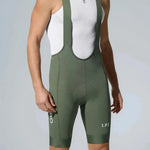 Men's I.P.S Enduro Tech Bib Shorts T501 - Asparagus MBO