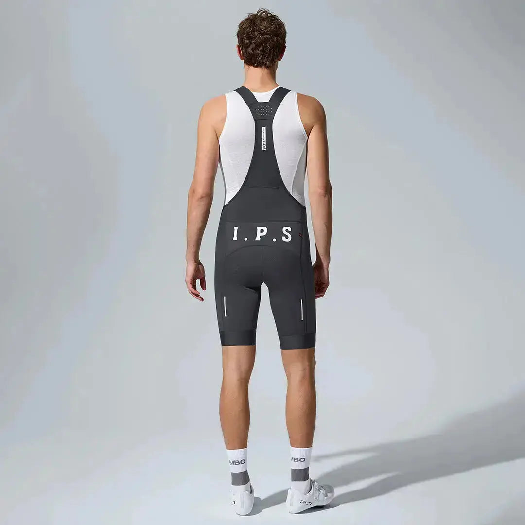 Men's I.P.S Enduro Tech Bib Shorts T501 - Charcoal Gray MBO