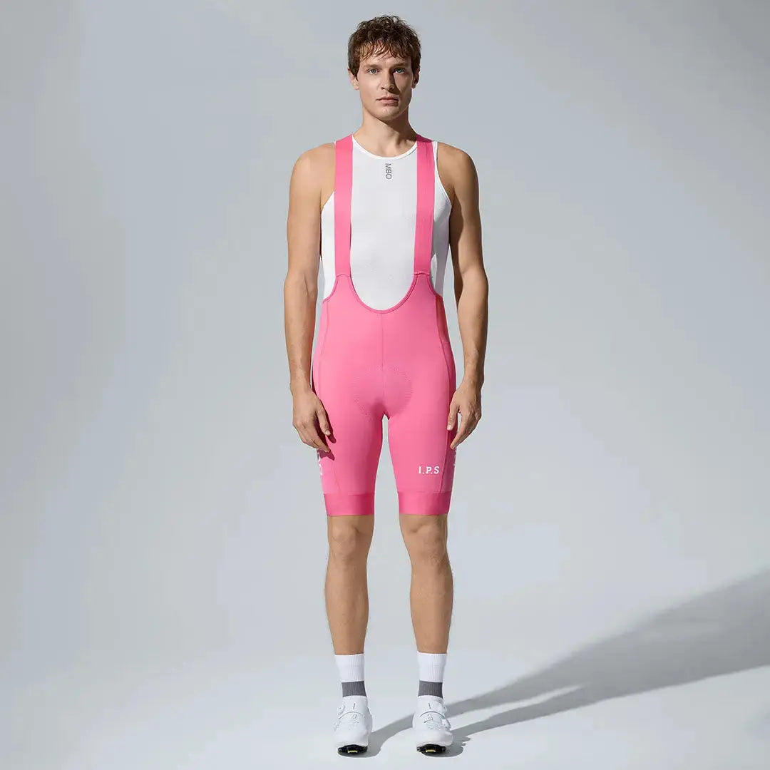 Men's I.P.S Enduro Tech Bib Shorts T501 - Pink Ripple