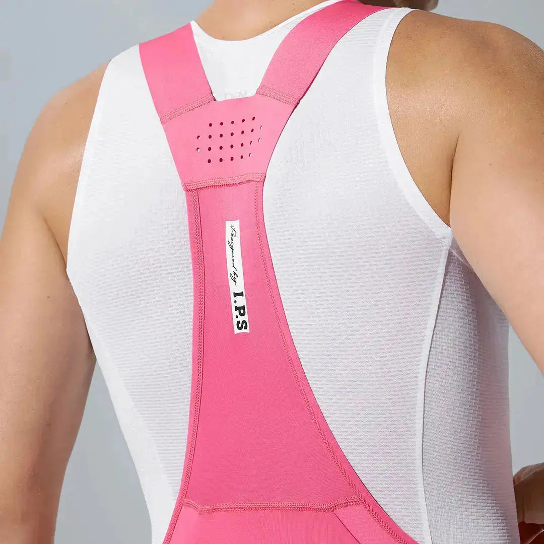 Men's I.P.S Enduro Tech Bib Shorts T501 - Pink Ripple MBO