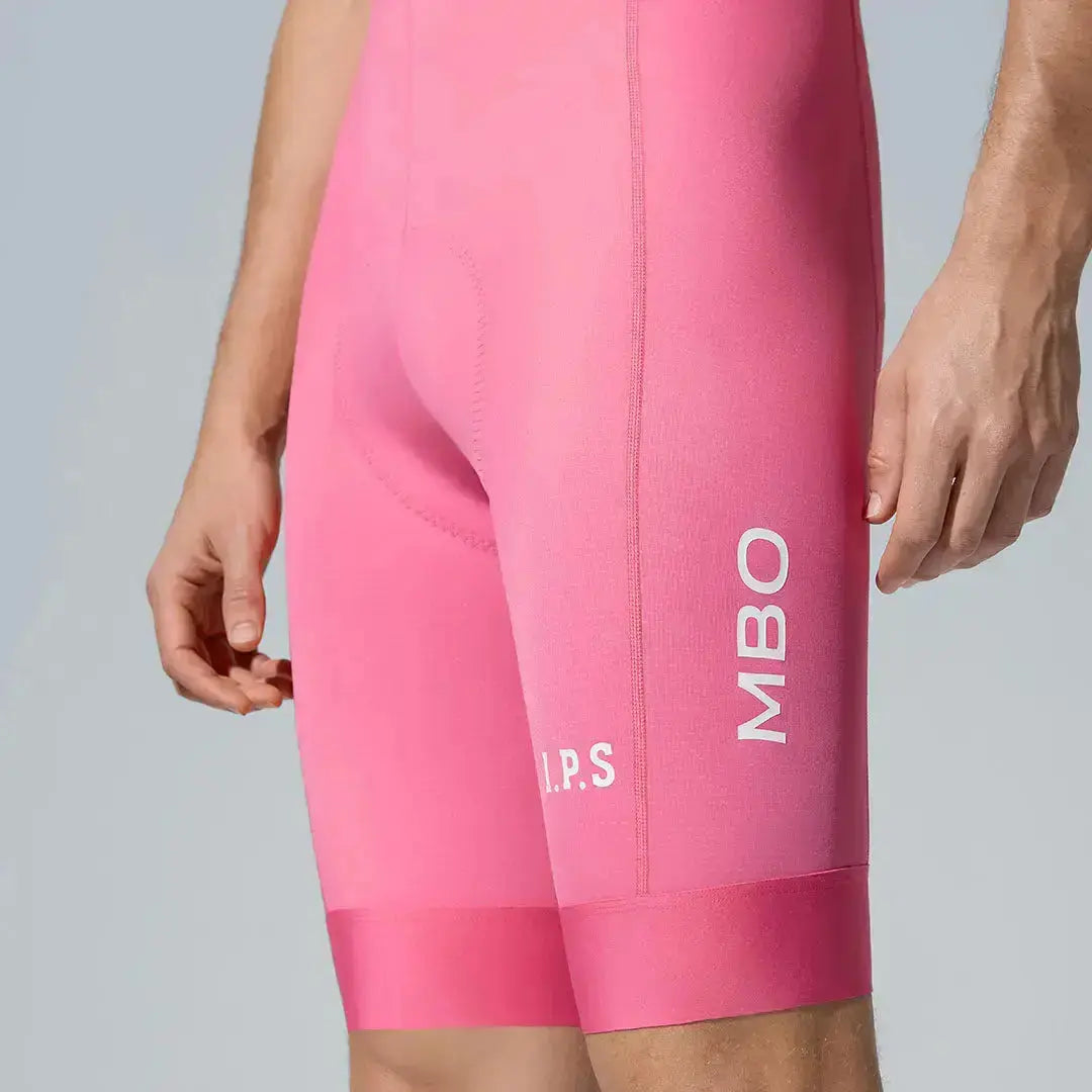 Men's I.P.S Enduro Tech Bib Shorts T501 - Pink Ripple MBO