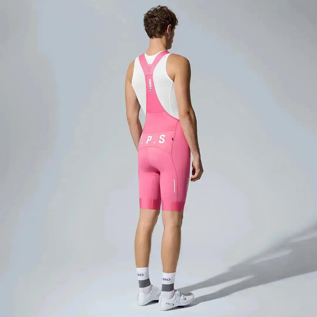Men's I.P.S Enduro Tech Bib Shorts T501 - Pink Ripple MBO