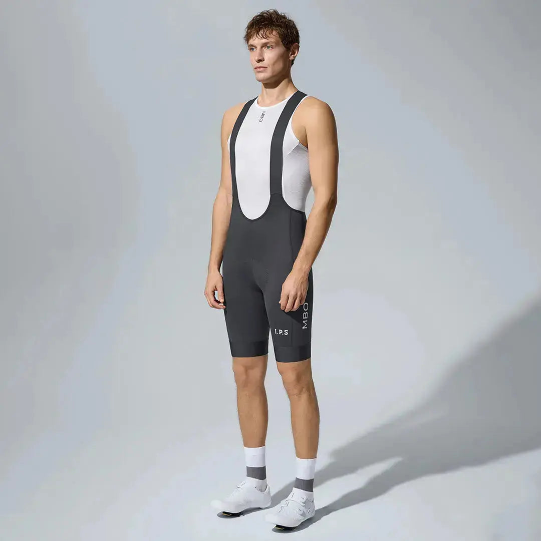 Men's I.P.S Enduro Tech Bib Shorts T501 - Charcoal Gray