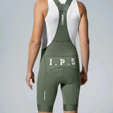 Men's I.P.S Enduro Tech Bib Shorts T501 - Asparagus