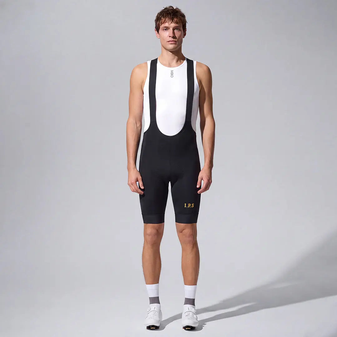 Men's I.P.S. Enduro Elite Bib Shorts T501S - Black Gold Pro
