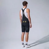 Men's I.P.S. Enduro Elite Bib Shorts T501S - Black Gold Pro