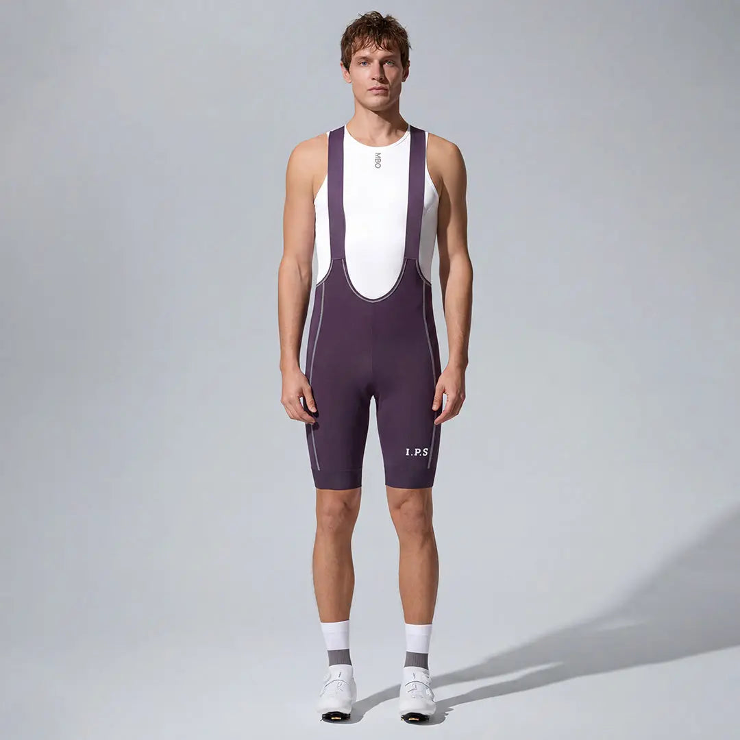 Men's I.P.S. Enduro Limited Edition Bib Shorts T501S- Black Plum- L