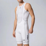 Men's I.P.S. Enduro Limited Edition Bib Shorts T501S - White- L