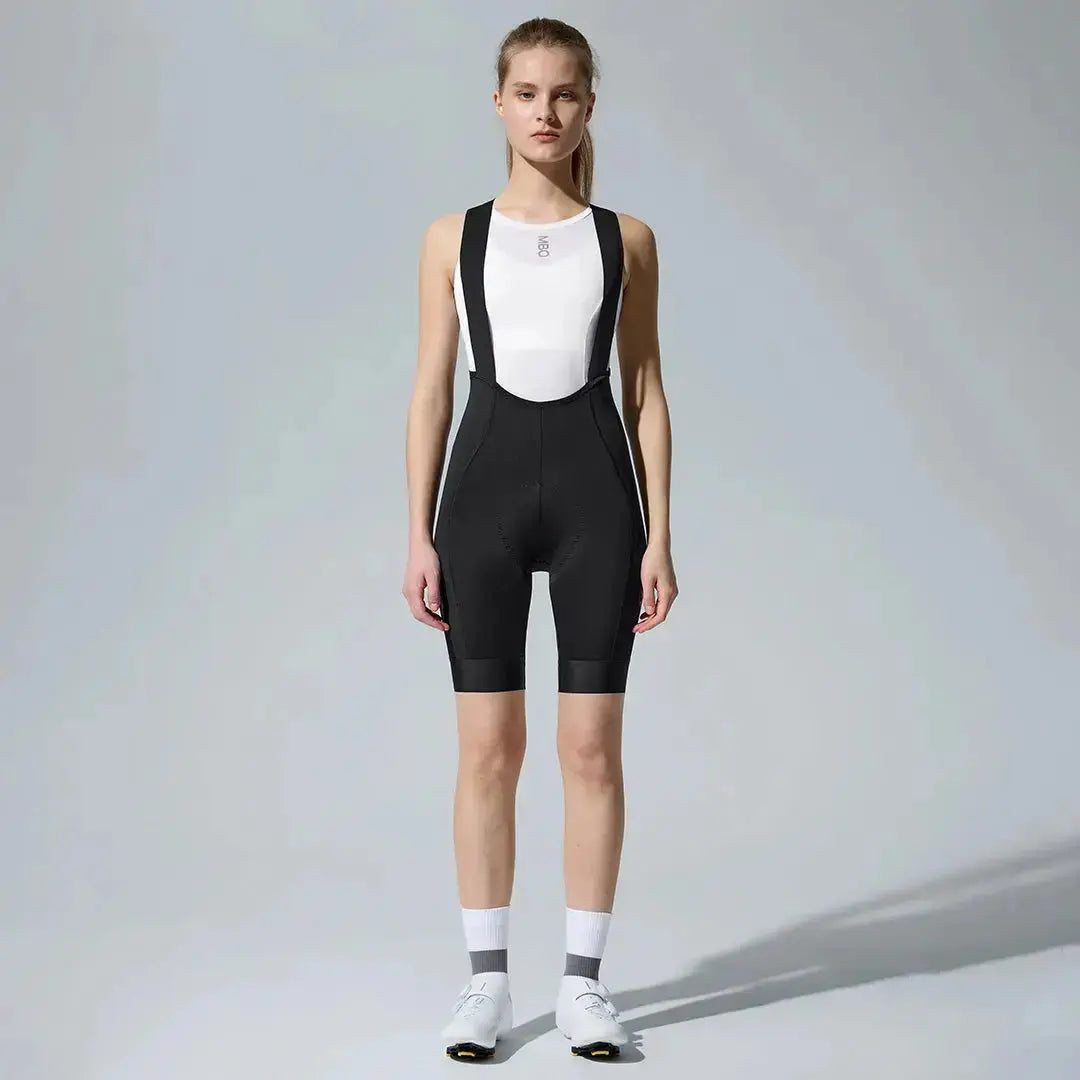 Women's All Purpose Bib Shorts T110 - Black MBO