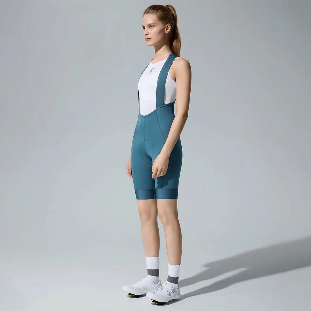 Women's All Purpose Bib Shorts T110 - Blue Moon MBO