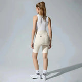 Women's All Purpose Bib Shorts T110 - Creamy Apricot