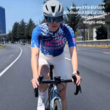 Women's Frontier Pro Cycling Jersey SC311 Neon Axis - Ripple Blue