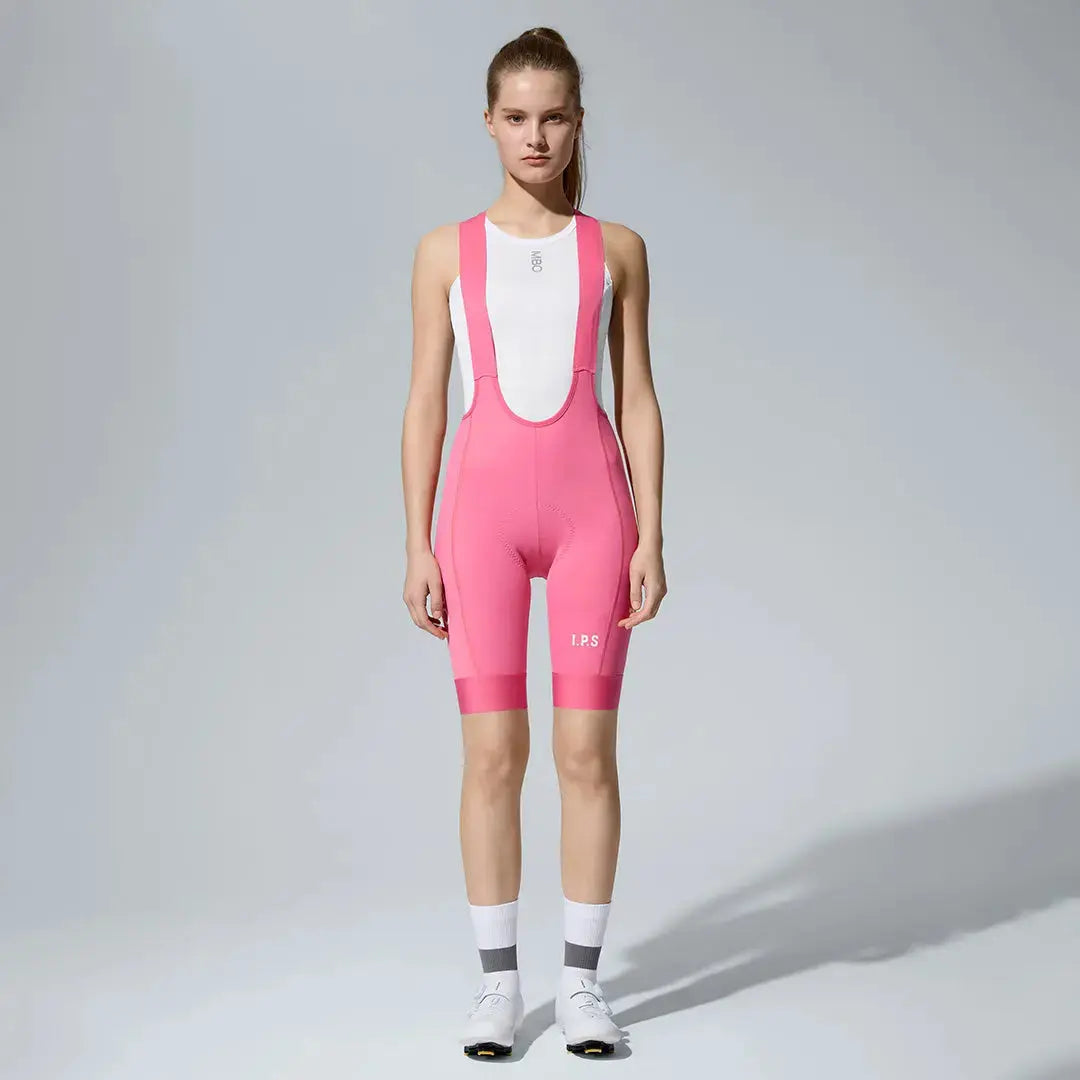 Women's I.P.S Enduro Tech Bib Shorts T511 - Barbie Pink