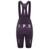 Women's I.P.S Enduro Tech Bib Shorts T511 - Black Plum