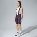 Women's I.P.S Enduro Tech Bib Shorts T511 - Black Plum MBO