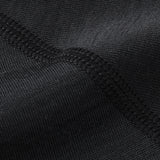 Langarm-Baselayer aus Merinowolle für Damen B350-Schwarz