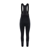 Women's Windproof Fleece Bib Tights Yacon- Black