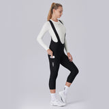 Women's  3/4 Thermal cargo bib tights  T177C