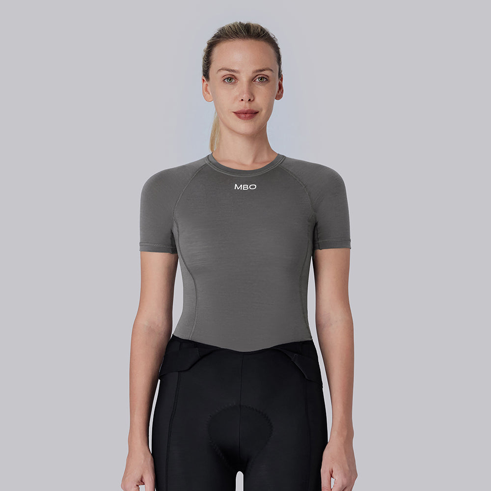 Women's Merino Wool Short Sleeve Base Layer B310