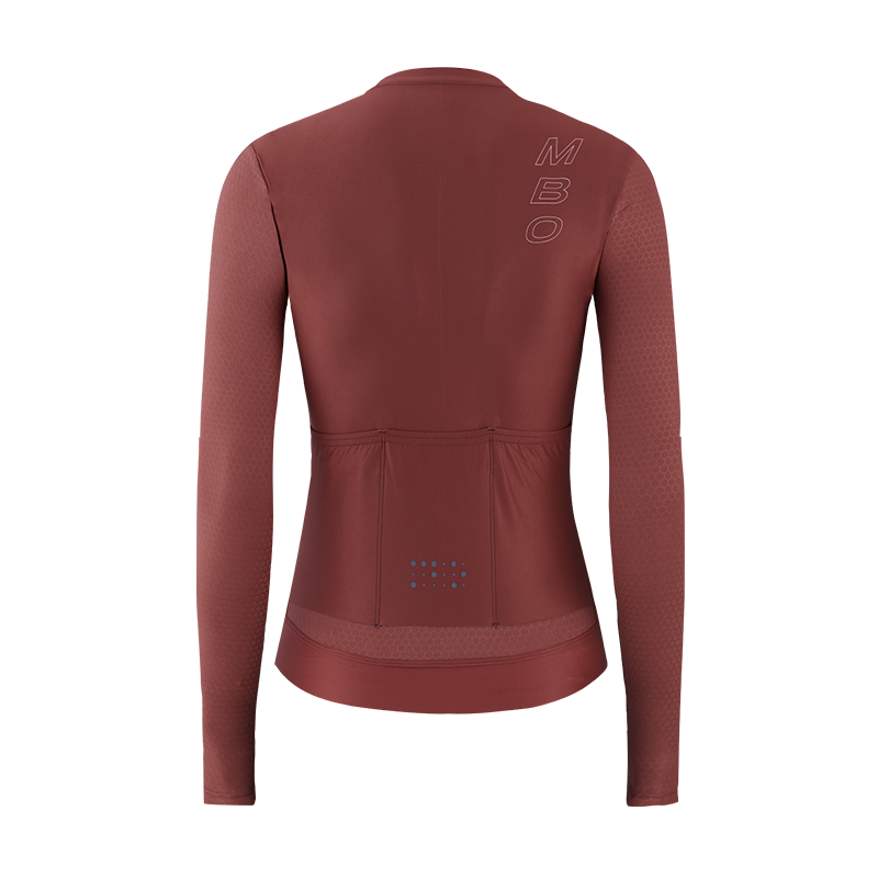 Hollow Valley Women's Prime Adv LS Jersey-Wine Red